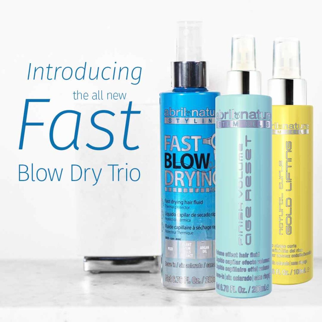 Introducing the all new fast blow dry trio by abril et nature. 3 Products that every hair stylists can use.