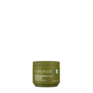 Round forest green container with twist off lid for Firenze Professional: Cuticle Restore Mask Treatment (13.5oz)