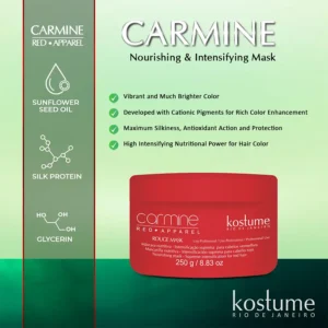 Carmine Red Apparel Rouge Mask